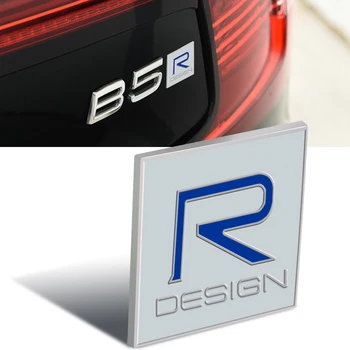 R Logo DESIGN Autocolant Pentru VOLVO XC40 XC60 XC70 XC80 XC90 V40 V50 V60 V70 V90 grila Fata Trunchi de Metal 3D Emblema Accesorii