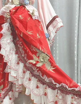 Joc Touhou Proiect Houraisan Kaguya Cosplay Costum Superb Formale Rochie De Petrecere, Joc De Rol Îmbrăcăminte High-End Personalizate-Face