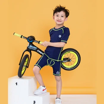 Copil ciclism jersey cu mânecă scurtă seturi 2020 băieți fete pantaloni Portocaliu Drăguț pentru Copii Echilibru biciclete MTB îmbrăcăminte