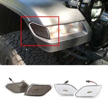 Masina de Partea din Față Markeri Amber Lumini LED Pentru Jeep wrangler JL 2018 2019 2020 Fum Shell/Clar Shell