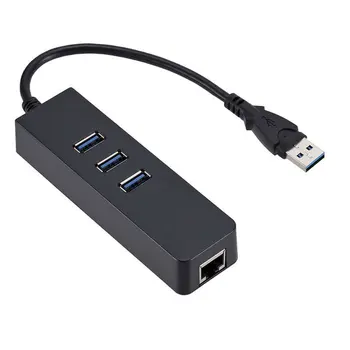 USB 3.0 Hub USB, Ethernet RJ45 Lan placa de Retea 1000Mbps Gigabit Ethernet Adaptor Hub USB 3.0 pentru Windows PC Laptop Macbook