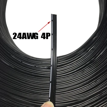 Imprimanta 3D sârmă silicon Bord Fir 100M/rola de Cupru Cositorit Linie 24AWG de Cauciuc Cablu 4P Multi-core de Reparații Aparat Linie