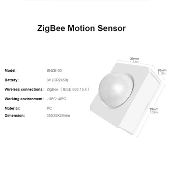 Noi SONOFF Senzor Infraroșu Pentru SNZB-03 Casă Inteligentă Zigbee Corpul Uman Senzor Infraroșu Pentru Sonoff Acasă Inteligente Și Inteligente de Viață