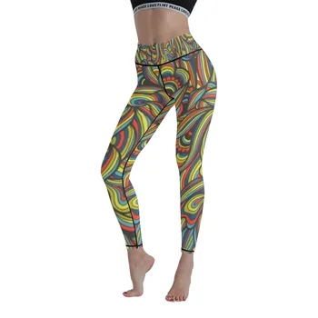 Digitale Imprimate pentru Femei Pantaloni de Yoga Jambiere de Fitness de Înaltă Talie Pantaloni Sport Nouă Pantaloni Pantaloni Stramti Femei Circulație care Leagă Picioarele