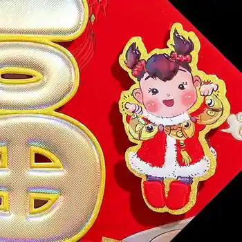 2021 Anul Nou Binecuvântare Ușa Autocolante 3D Trend Anul Nou Chinezesc Binecuvântare Autocolante de Perete Ușa Autocolante Autocolante Decor Festiv