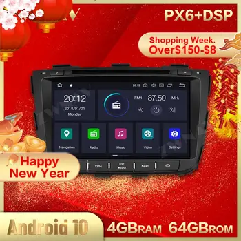 PX6 4+64G Android 10.0 ecran IPS Auto Multimedia player Pentru KIA SORENTO 2012 2013 car Audio stereo Radio Navi GPS unitatea de cap