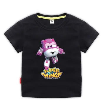 Super Aripi de Vară 2020 Băiat Topuri Desene animate Tricou cu Mânecă Scurtă de desene animate avion T-shirt pentru Baieti Fata de Copil Camiseta Tricou