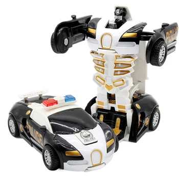 Deformarea Acțiune Accident Inerțiale Transformare Jucării Masina Automata Transforma 2 In 1 Robot Cadou de Ziua de nastere pentru Baieti Copii Y142