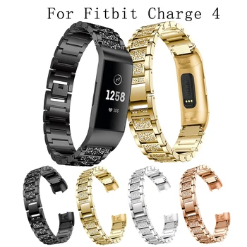 Pentru Fitbit charge 4 burghiu plin de Curea Pentru Fitbit charge 4 din Aliaj de Aluminiu Curea de Metal moda/Classic SmartWatch-Bratara acceory