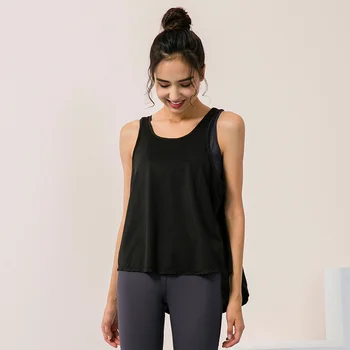 În 2020, Noul Yoga Topuri Femeile Sală de Sport Vesta de Fitness Sport femei de Top de îmbrăcăminte fără Mâneci Funcționare Yoga tricou iute Uscat Yoga Top