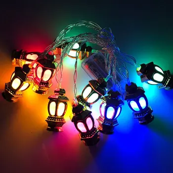 Ramadan Felinare Lampa Decor Condus de Epocă Retro Apă Ulei de Lampă în aer liber Șir Lumina pentru Casa de Vacanta Decro