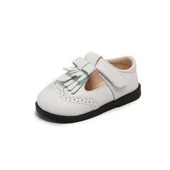 Moda Ciucure Copii Pantofi de Piele de Fete 2020 Nou Engand Stil Plat cu Copii Pantofi de Partid Fetita Pantofi Rochie Școală D04292