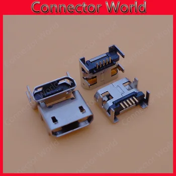 20buc conector Micro USB 5pin loc Mufa Micro usb Patru picioare 5P Introducerea placa de scaun conector Mini usb transport Gratuit