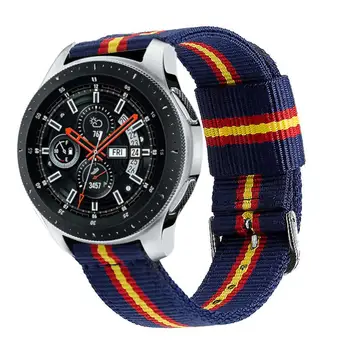 Pulsera para Samsung Galaxy Watch 3 45mm / de Viteze S3 / Clasic / Frontier, Correa Nailon 22mm Colores Bandera de España