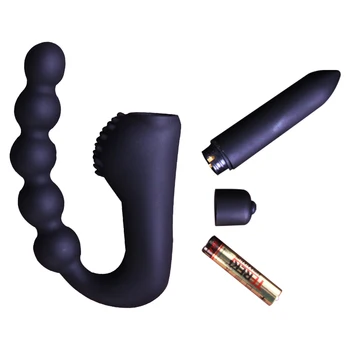 Vibrator pentru Masaj Bărbați Anal, Dop de Silicon rezistent la apa Stimulare Clitoris sex Feminin Masturbari Erotic Sex Jucării pentru Adulți