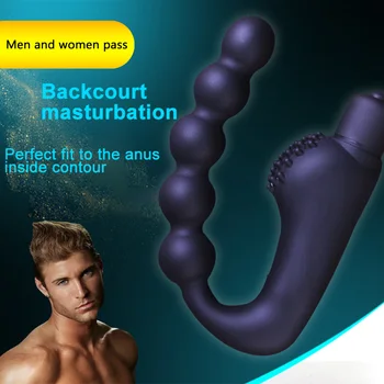 Vibrator pentru Masaj Bărbați Anal, Dop de Silicon rezistent la apa Stimulare Clitoris sex Feminin Masturbari Erotic Sex Jucării pentru Adulți
