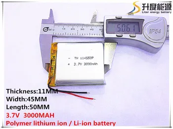 Transport gratuit 3.7 V baterie litiu-polimer de 3000 mah 114550 mobile de alimentare tableta, GPS navigator