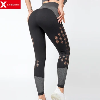 2020 Nou de Înaltă Talie Pantaloni de Yoga Burtica Control Antrenament Rulează Pantaloni Sport pentru Femei 4 Way Stretch Yoga Jambiere