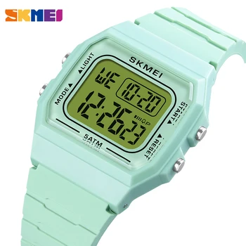 SKMEI Brand Femei Ceas de Lux LED Digital Sport Ceas de mână de Moda Doamnelor Impermeabil Numărătoarea inversă Militare Ceasuri Electronice