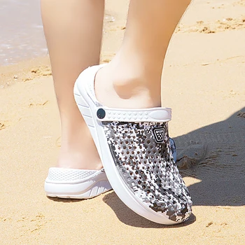 Barbati Vara Sandale de Plaja EVA Confortabil Cuplu Tipărite Saboți Pantofi de Interior, în aer liber, Grădină Slipers