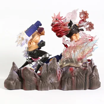 Una Bucata Monkey D Luffy / Charlotte Katakuri Luptă Statuie din PVC Figura de Colectie Model de Jucărie