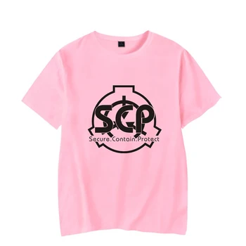 Fundația SCP Tricou Maneca Scurta Barbati/Femei de Moda de Vara din Bumbac negru Hip-Hop pentru Bărbați t-shirt Hatajuku Fundația SCP T-shirt