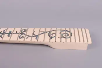 Gât chitara 24 fret 25.5 inch de Mahon, lemn de Trandafir bloc inlay Șurubul de pe