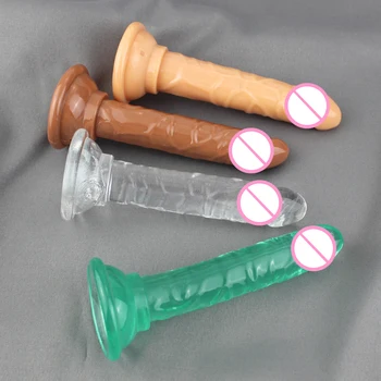 OLO Unisex Mare Vibrator Realist din Silicon pentru Penis Dong cu ventuza pentru Femei Masturbare Lesbain Jucărie Sexuală