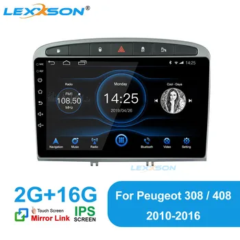 2G+16G IPS Android 10 Car multimedia player 1024*600 de Navigare GPS DSP pentru Peugeot 308/408 2010 2011 2012 2013 2016