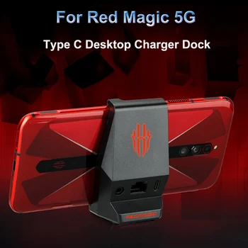 Desktop Cradle Dock Încărcător pentru Nubia Red Magic 5G Telefon de 3,5 mm pentru Căști de Tip C de Încărcare Stație de Andocare magic5G Incarcatorul Original
