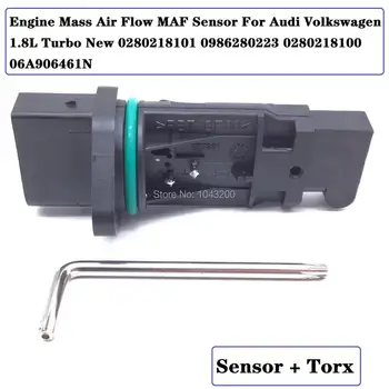 Introduce MAF Masă debitmetru de Aer Senzor Pentru VW Passat 2002-2005 1.8 L 0280218101, 0986280223 ，0280218100, 06A906461N , 06A906461NX