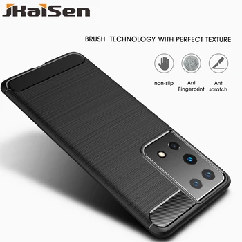 Silicon rezistent la șocuri Caz de Telefon Pentru Samsung Galaxy S21 S21Plus S21Ultra S30 S30Plus S30Ultra Moda Subțire TPU Capacul de Protecție
