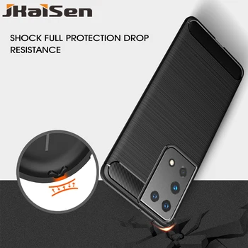 Silicon rezistent la șocuri Caz de Telefon Pentru Samsung Galaxy S21 S21Plus S21Ultra S30 S30Plus S30Ultra Moda Subțire TPU Capacul de Protecție