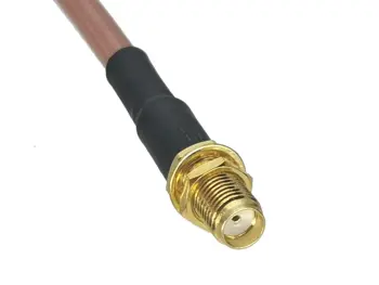 1buc RG142 SMA Female Jack Bulkhead la SMA Male plug Drept Conector RF Jumper Cablu coadă 4inch~10FT