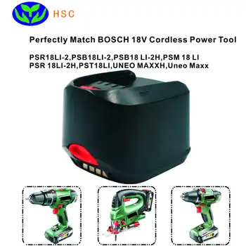 3.0 Ah acumulator portabil BOS18C Litiu Baterie 18V Înlocuitor pentru Bosch 18v Acumulator 1600Z00000 2607336039 2607336040 2607336208