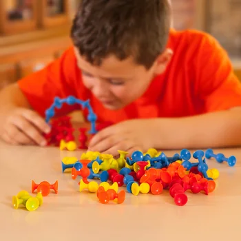 Mini Pop Fraieri Silicon Moale Blocuri de Constructii pentru Copii de Aspirație DIY Construcție Jucării pentru Baie Jucării pentru Copii SK-003