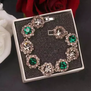 Brand de moda designer de mireasa plin de farmec nunta de Cristal brățară Femeie bijuterii spumante stras lanț brățară 2020 nou