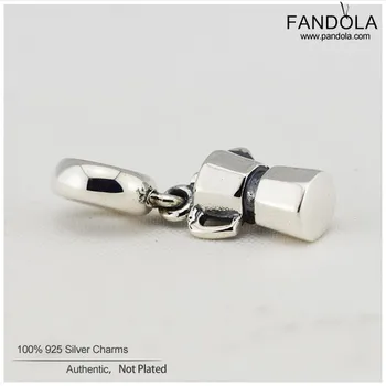 Se potrivește Pandora Bratara Argint 925 Espresso Poate Legăna Farmecul Margele pentru Femei Bijuterii DIY Face Berloque