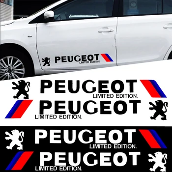 Ușa mașinii Autocolante Partea Autocolant Auto caroserie Dungă Autocolant Pentru Peugeot 107 108 206 207 307 308 508 2008 3008 accesorii auto