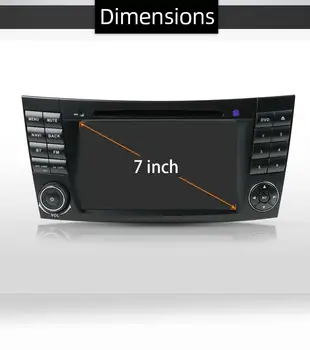 7inch Android 10.0 Auto multimedia player Pentru Mercedes-Benz E-class W211 E300 CLS/W219 Radio Auto Stereo GPS Navi Quad Core, 2G+32G
