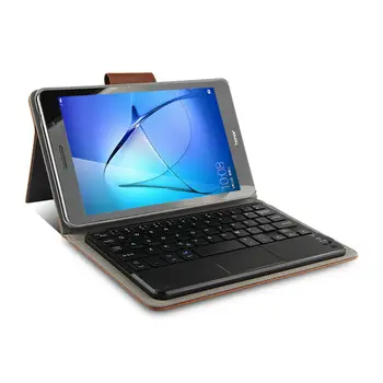 Caz pentru Huawei MediaPad T3 8.0 Protecție fără Fir Bluetooth Tastatura Smart Cover din Piele PU Caz pentru Huawei KOB-W09 L09 8 Inch