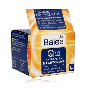 Germania Balea Q10 Anti-rid Crema de noapte cu Vitamina E Crema Reduce ridurile fine linii de Noapte Îngrijire a pielii de regenerare crema Vegan