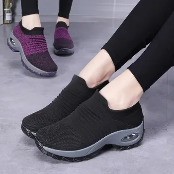 Pană adidași pantofi femei 2021 nou respirabil ochiurilor de plasă adidasi femei doamnelor pantofi slip-on pantofi casual femei adulte tenis feminino
