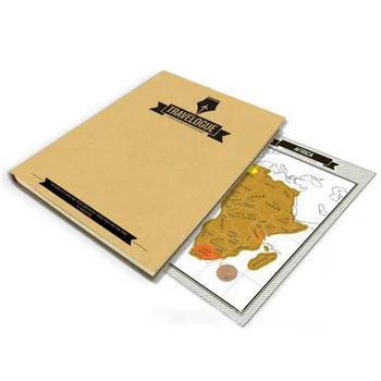 Populare de Călătorie Notebook-uri de Călătorie Zero Hartă imagini de Fundal Autocolante Log Turistice Jurnalul cu 8 Hărți ale Lumii Lux Jurnal