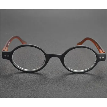 MINCL/2018 Epocă Mici, Rotunde Cadru Bărbați Femei Ochelari de Citit Presbyopic Ochelari Sexy leopard doamna ochelari de citit cu cutie FML