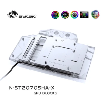Bykski N-ST2070SHA-X GPU Bloc de Răcire cu Apă Pentru LENOVO RTX 2070 super-8GD6 HA / RTX 2070 super-8GD6 MINI OC