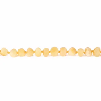 Prime Chihlimbar Baltic Dentitie Bratara pentru Copil(Caramel Raw) - Naturale Anti-Inflamatorii Margele - 2 Dimensiuni - Laborator de Testat