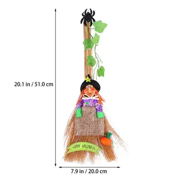 Halloween Matura Femeie Vrăjitoare Păianjen Petrecere De Halloween Decorative Mătură Minge Costum Cosplay Prop