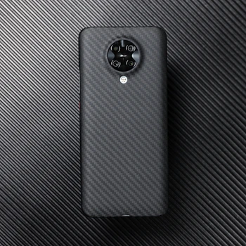 Real Fibra de Carbon Telefon caz Pentru Xiaomi Redmi K30 Pro Poco F2 Pro Ultra Anti-knock Fibre de Aramid