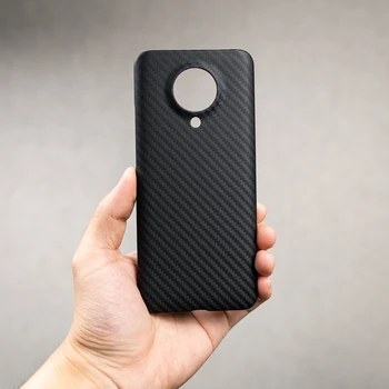 Real Fibra de Carbon Telefon caz Pentru Xiaomi Redmi K30 Pro Poco F2 Pro Ultra Anti-knock Fibre de Aramid